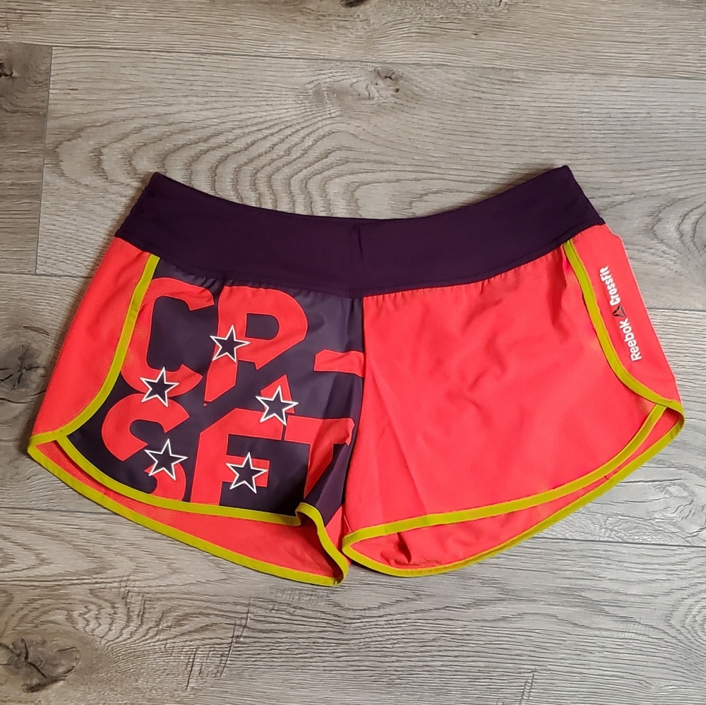 Reebok Women's Athletic Shorts - Red and Purple
